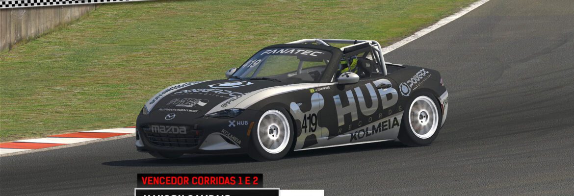 F1BC MX5 Cup: Jamison Sampaio (HUB) segue impossível e vence as duas corridas em Okayama