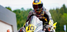 Meio-irmão de Rossi, Marini celebra melhor resultado na MotoGP na Áustria