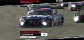 F1BC GT3 iRacing: Caique Oliveira (Oak) vence duas vezes em Hungaroring e assume a ponta da tabela