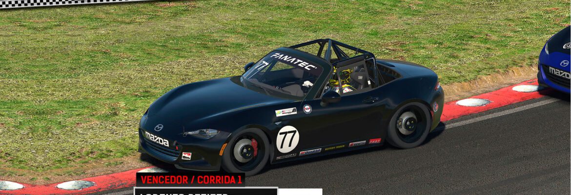 F1BC MX5 Cup: Lorenzo Pfeifer vence uma, e Jamison Sampaio (HUB) vence outra para faturar título em Oulton Park