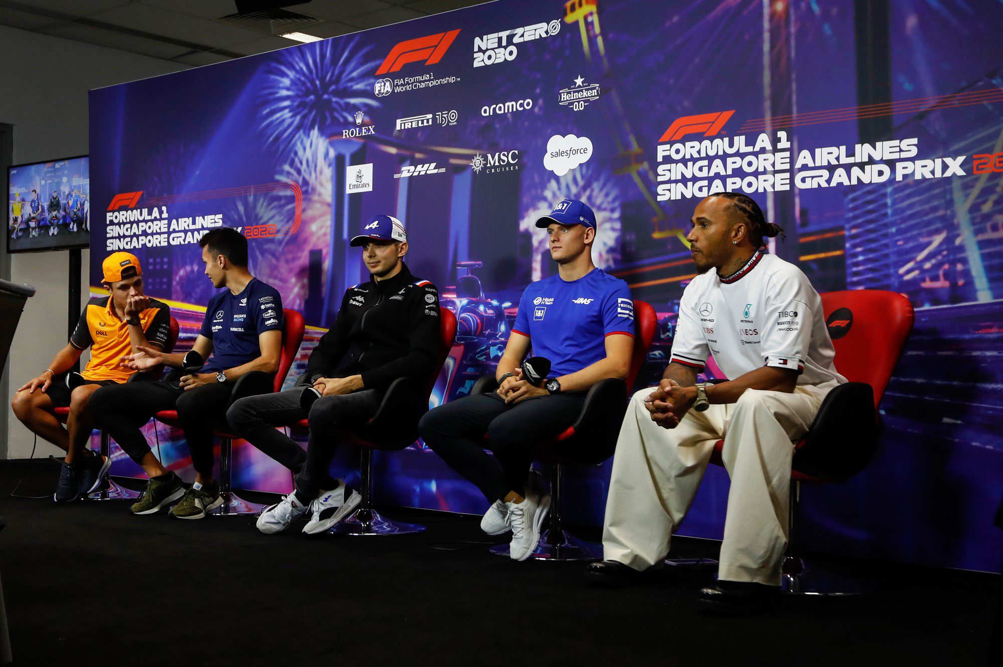 F1: as imagens desta quinta-feira do GP de Singapura, na Marina Bay F1 2022, GP de Singapura, Marina Bay