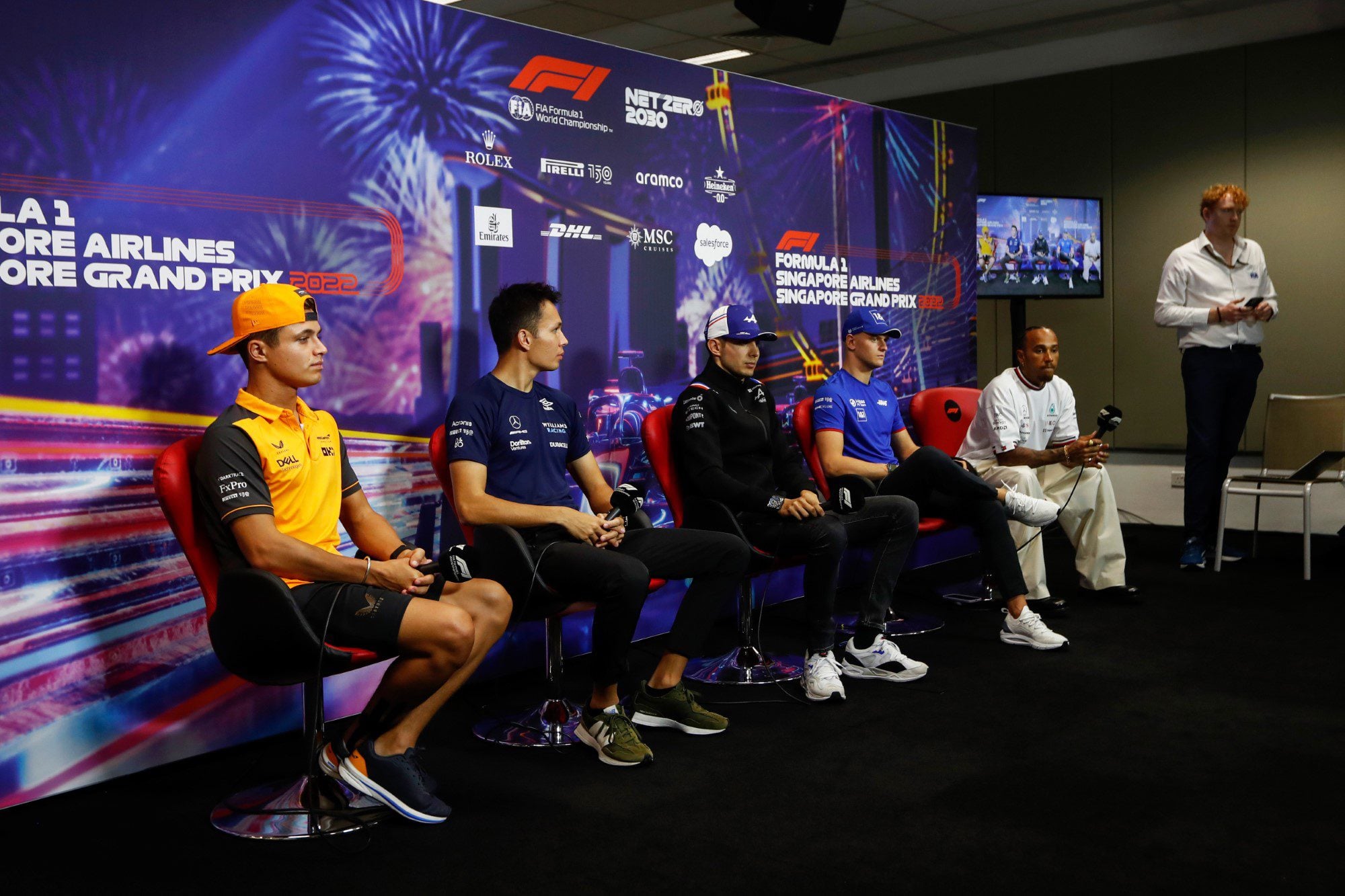 F1: as imagens desta quinta-feira do GP de Singapura, na Marina Bay F1 2022, GP de Singapura, Marina Bay