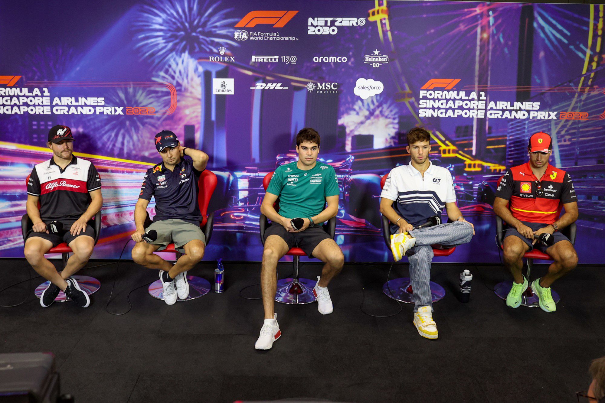 F1: as imagens desta quinta-feira do GP de Singapura, na Marina Bay F1 2022, GP de Singapura, Marina Bay