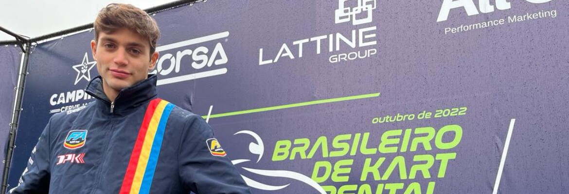 Campeão do mundo, Matheus Morgatto prestigia o Brasileiro de Kart Rental