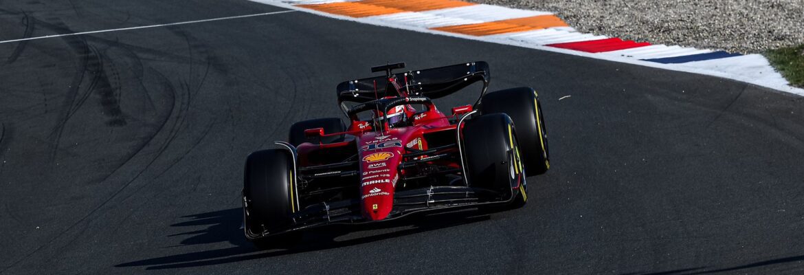 Leclerc lidera 1-2 da Ferrari e é mais rápido do TL2 da F1 em Zandvoort. Verstappen é 8º