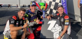 Aegerter sai na frente na briga pelo título e é pole da MotoE no GP de San Marino