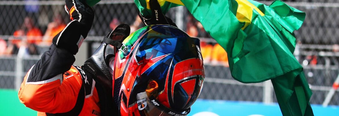 Vídeo: Companheiro parabeniza Drugovich após vitória no GP da Holanda da F2