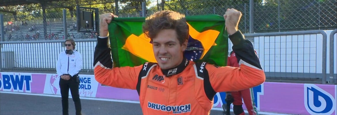 F2: Brasileiro Drugovich fala em “sonho” após conquistar título no GP da Itália