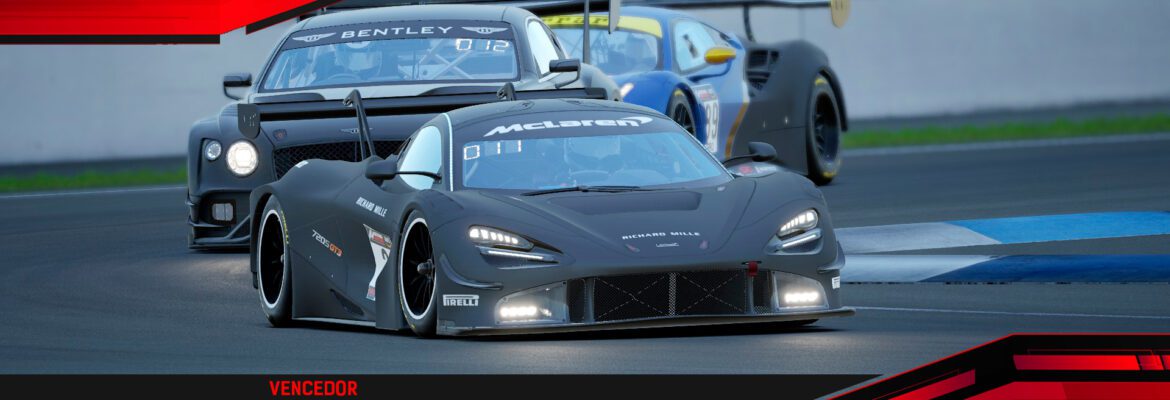 F1BC GT3 Competizione: Fidel Moreira (AlienLab One) estreia com vitória em Indianápolis