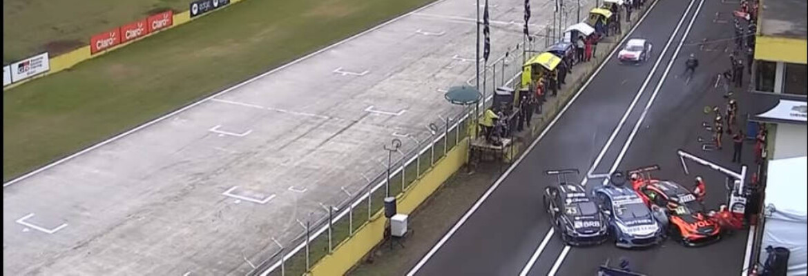 Stock Car: acidente nos boxes atinge três mecânicos em Santa Cruz do Sul