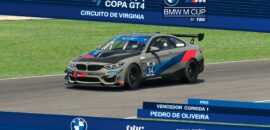 BMW M Cup by F1BC: Pedro de Oliveira e Leonardo Fachinello vencem corridas em Virginia