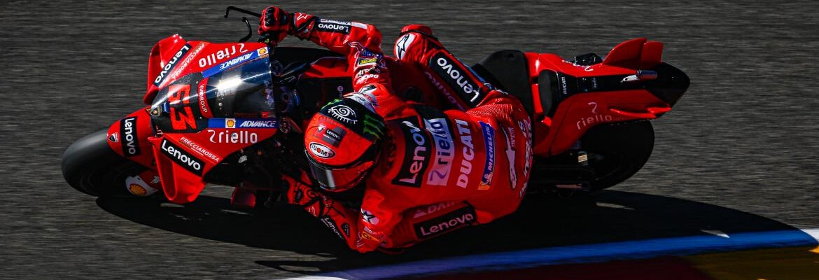 Bagnaia crava pole em Aragão e lidera tríade da Ducati; Quartararo é 6º