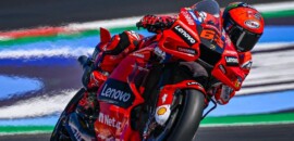 Bagnaia lidera primeiro de dois dias de teste da MotoGP em Misano