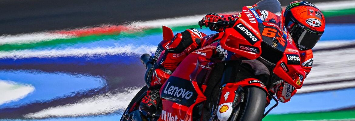 Bagnaia lidera primeiro de dois dias de teste da MotoGP em Misano