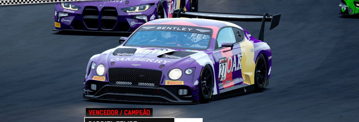 F1BC GT3 Competizione: Gabriel Felipe (Oak) vence em Silverstone e conquista o título