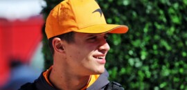 F1: Norris testa carro de 2021 da McLaren em Barcelona