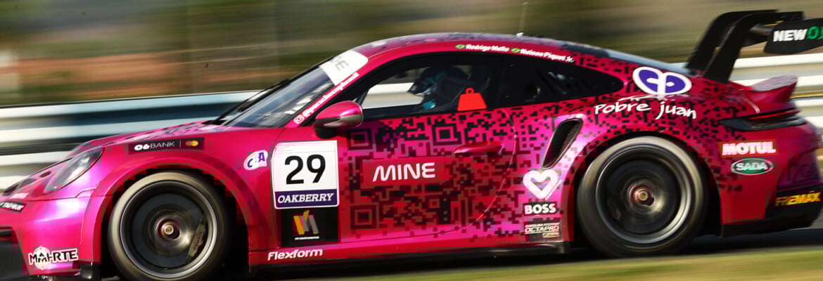 Piquet Jr e Rodrigo Mello conquistam o sexto lugar na etapa de Goiânia da Porsche Cup Endurance