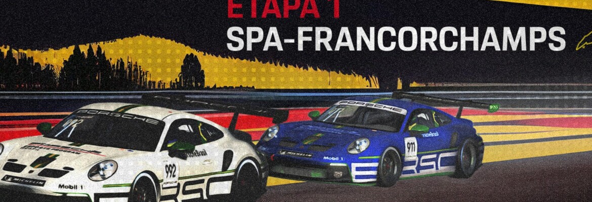 Porsche Esports Brasil abre temporada de 2022 no lendário traçado de Spa-Francorchamps