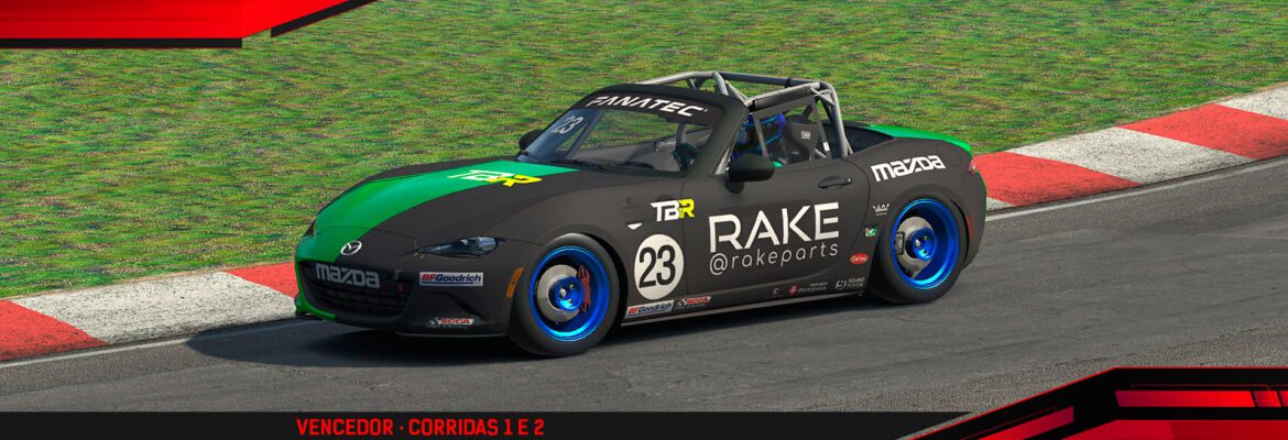 F1BC MX5 Cup: Paolo Riccardo (Team Brasil) se destaca com duas vitórias em Summit Point