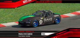 F1BC MX5 Cup: Paolo Riccardo (Team Brasil) se destaca com duas vitórias em Summit Point