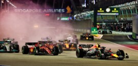 F1: Perez larga bem, passa Leclerc e vence o GP de Singapura