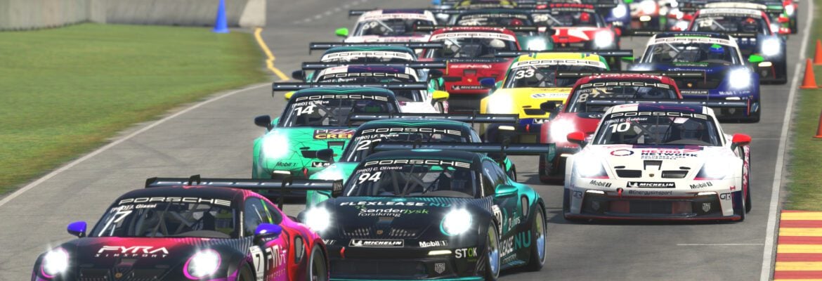 Luiz Felipe Tavares e Neto Nascimento vencem na etapa de Road America do Porsche Esports Brasil