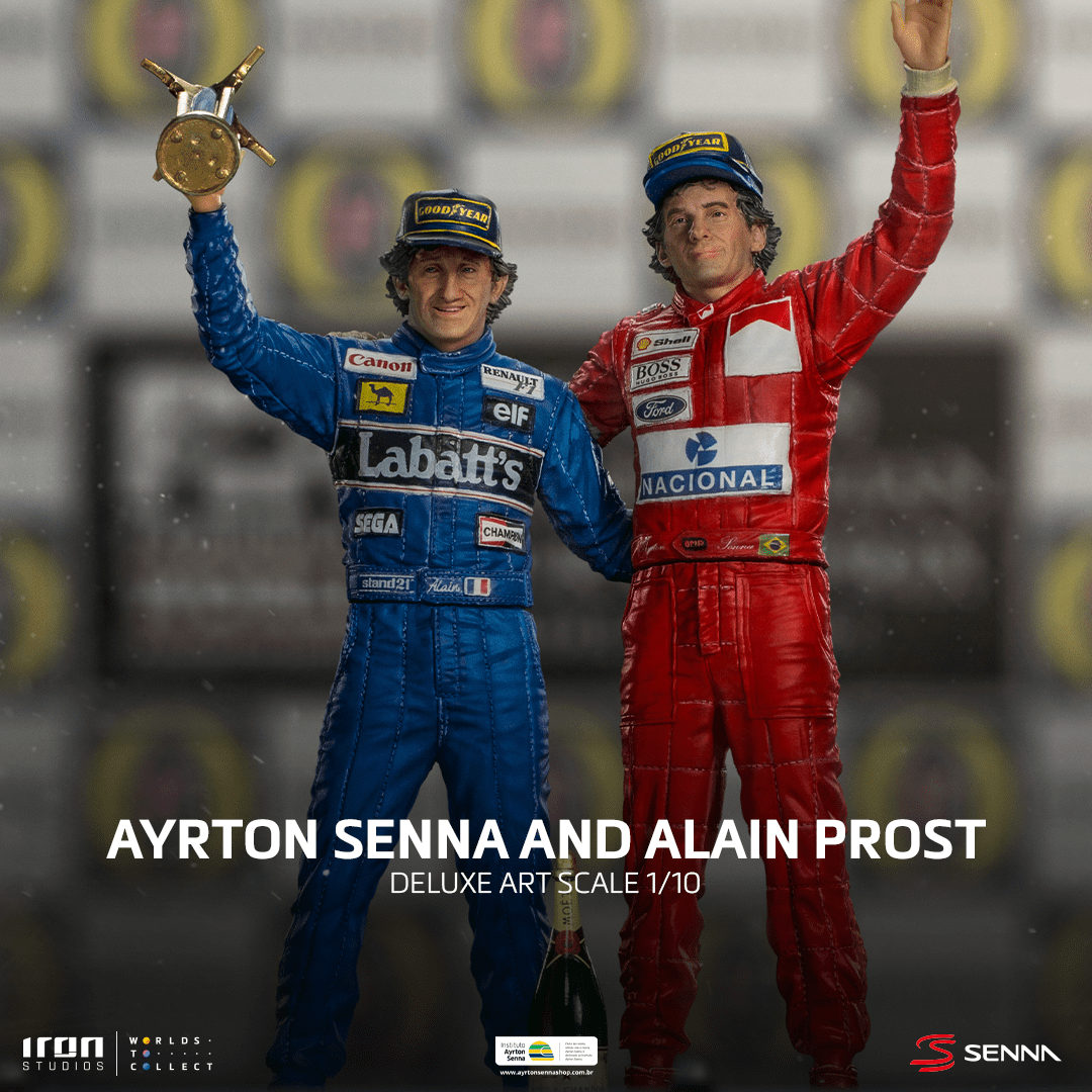 Homenagem ao último pódio de Ayrton Senna e Alain Prost chega ao Brasil