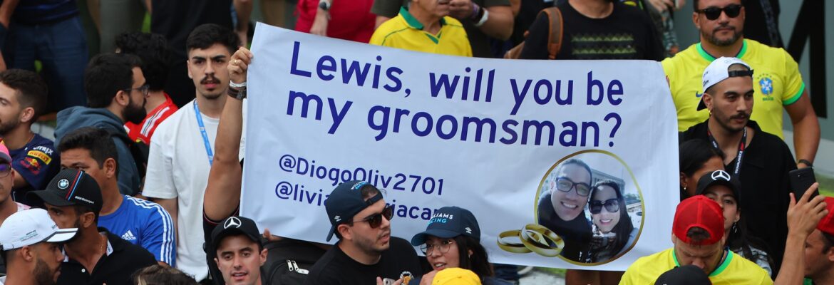 F1 – Foto: Bandeiras e cartazes complementam festa do GP de São Paulo