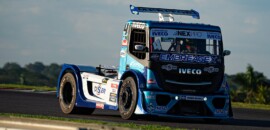 Iveco Usual Racing parte para a disputa do título da Copa Truck na quarta fila, em Goiânia, com Felipe Giaffone