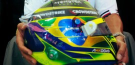 F1 IN LOCO – Foto: Hamilton e Albon trazem capacetes especiais para GP de São Paulo