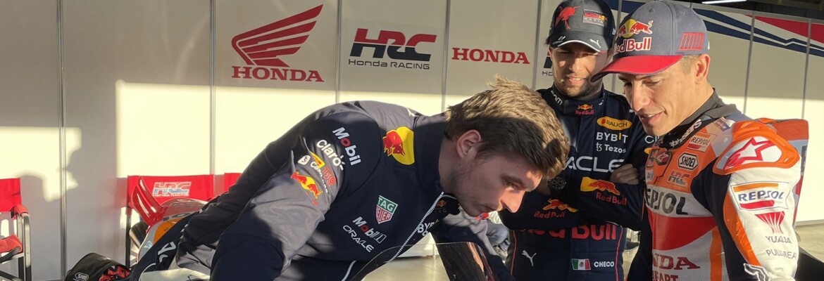 F1: Verstappen participa de evento da Honda no Japão e senta na MotoGP de Márquez