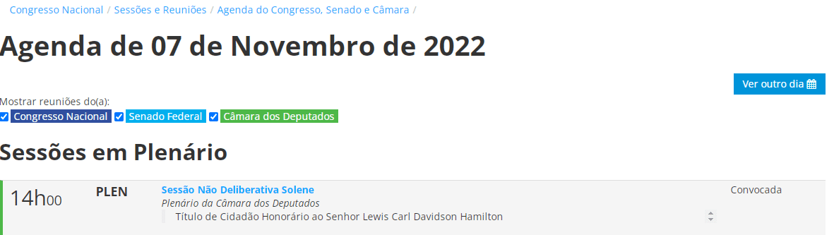 F1: Saiba como acompanhar sessão de entrega de título de cidadão brasileiro a Hamilton F1: Saiba como acompanhar sessão de entrega de título de cidadão brasileiro a Hamilton