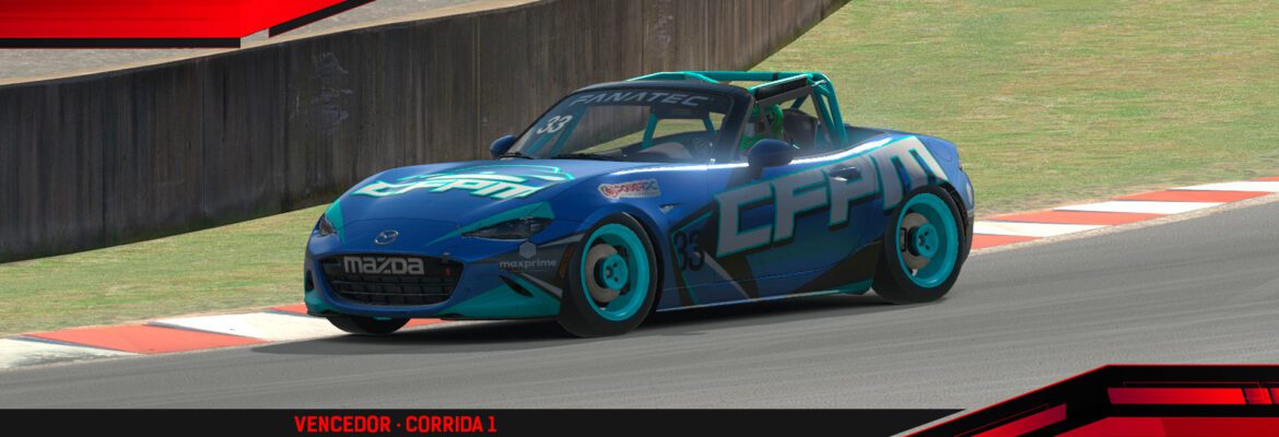 F1BC MX5 Cup: Em Okayama, Victor Tieri e Marco Simões vencem as baterias