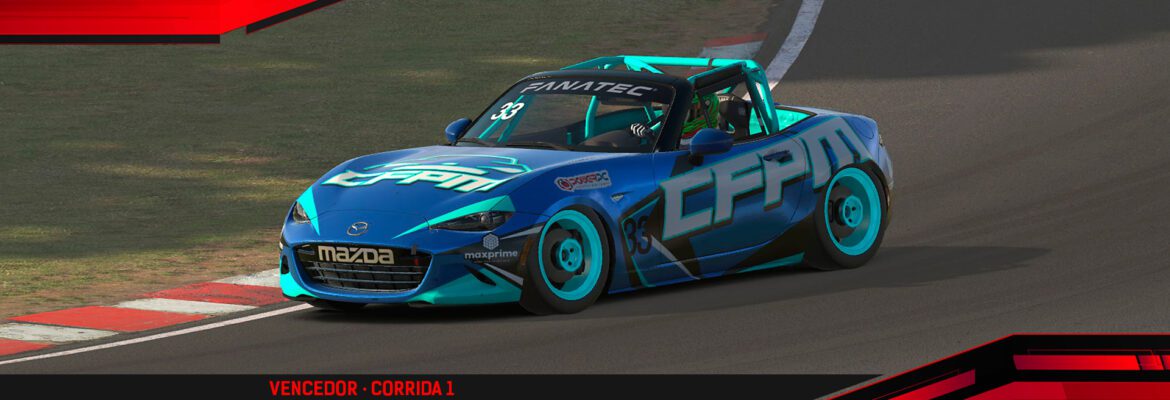 F1BC MX5 Cup: Victor Tieri e Marco Simões ditam o ritmo com vitórias em Oulton Park