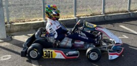 Miguel Costa impressiona em primeiro teste na Europa com kart da classe OK