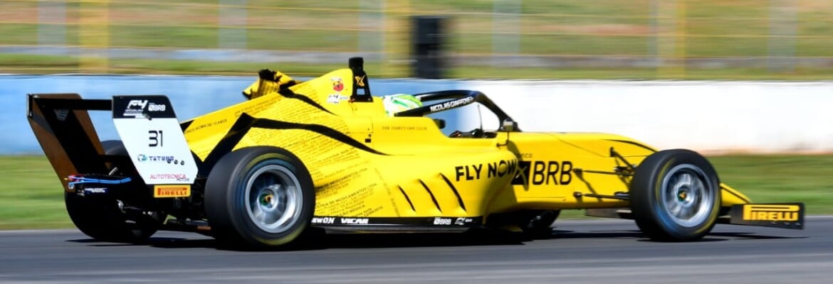 Largando da segunda fila, Nic Giaffone busca mais um pódio na F4 Brasil