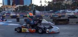 Enzo Vidmontiene vence baterias e fatura dois top-10 no SKUSA