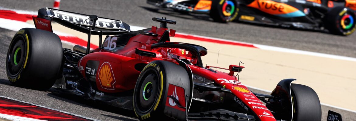 F1: Ferrari tem problemas na asa traseira de Leclerc durante TL1