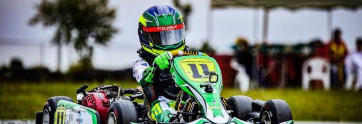 Vicente da Silva é destaque no Brasileiro de Kart com qualy na chuva e 15 ultrapassagens na final