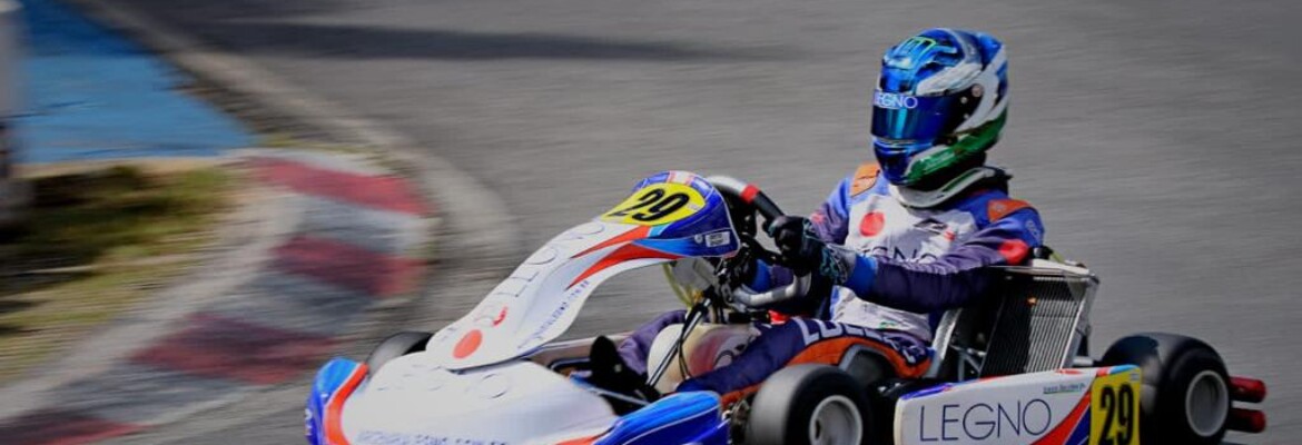 Lucca Zucchini disputa etapa de abertura da Copa São Paulo de Kart KGV 2023