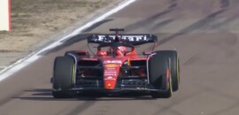 F1 – Vídeo: Leclerc vai para pista e dá primeiras voltas com SF-23 durante lançamento