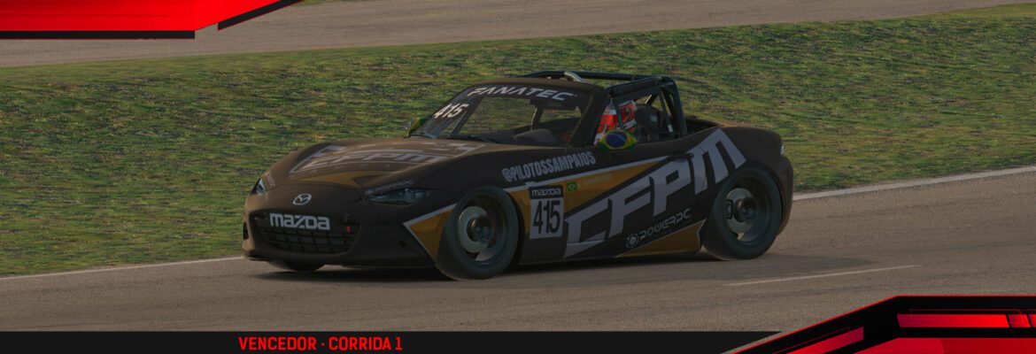 F1BC MX5 Cup: Enzo Sampaio e Lorenzo Pfeifer vencem corridas alucinantes em Summit Point