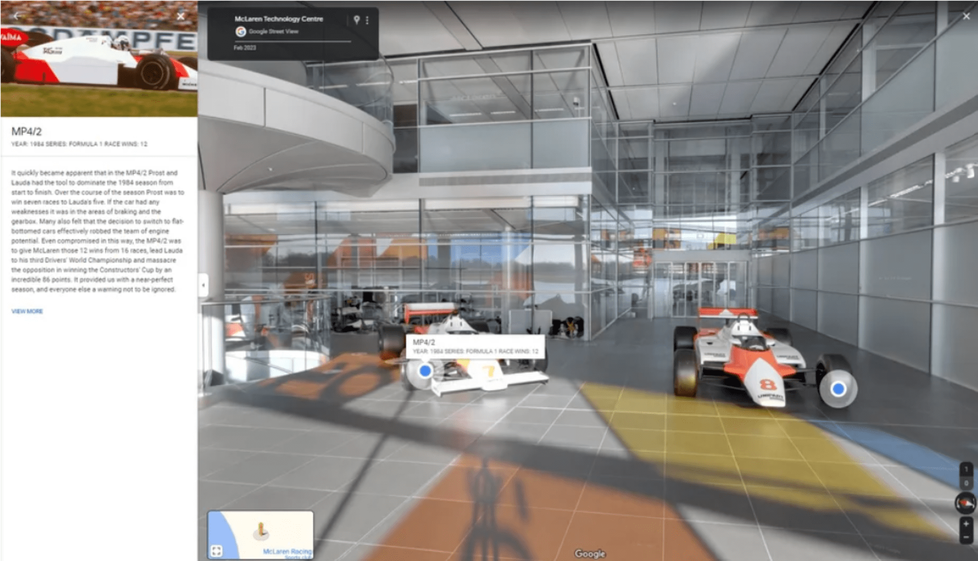 McLaren disponibiliza tour virtual em parceria com o Google Street View McLaren disponibiliza tour virtual em parceria com o Google Street View