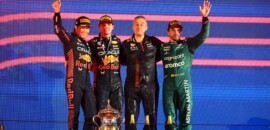F1: Verstappen vence, Red Bull sobra, Ferrari quebra e Alonso vai ao pódio no Bahrein