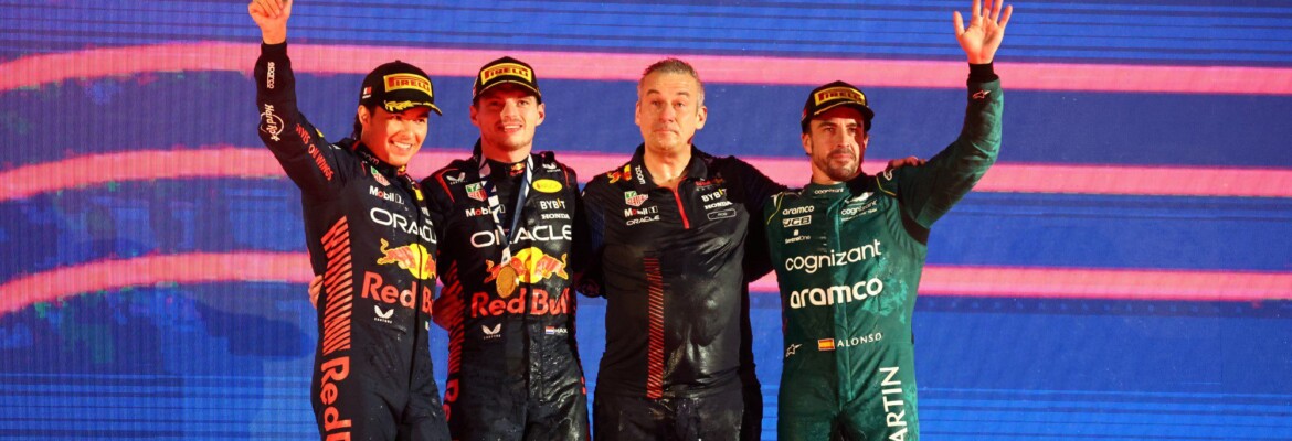 F1: Verstappen vence, Red Bull sobra, Ferrari quebra e Alonso vai ao pódio no Bahrein