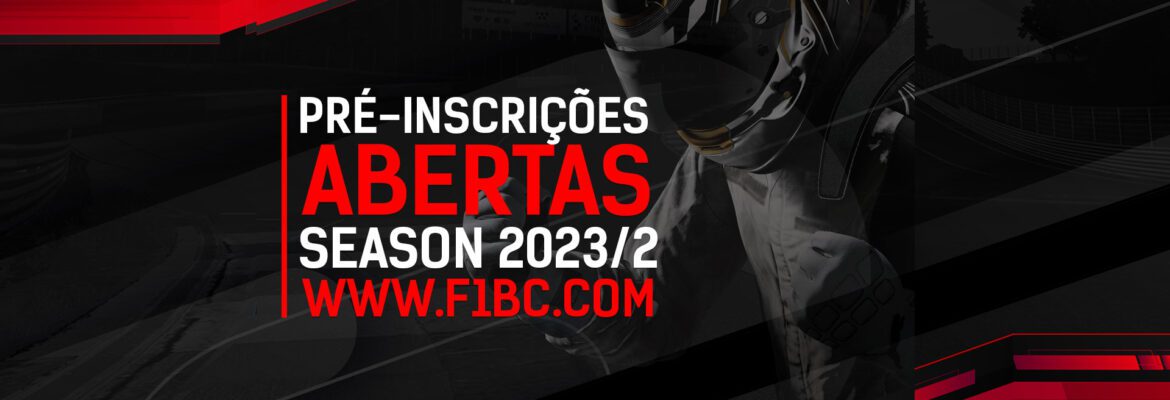 F1BC abre pré-inscrições para temporada 2023/1