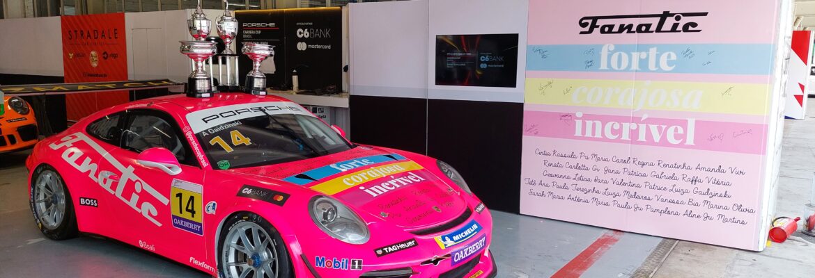 Foto: Gaidzinski faz homenagem e traz pintura com nome de mulheres da Porsche Cup