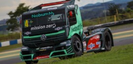 Felipe Giaffone vence na estreia do caminhão híbrido da Volkswagen na Copa Truck em Goiânia