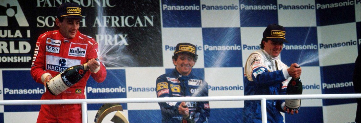 F1: Há 30 anos, Senna subia ao pódio do último GP da África do Sul
