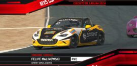 F1BC MX5 Cup: Felipe Malinowski e Lorenzo Pfeifer foram os consagrados em Laguna Seca